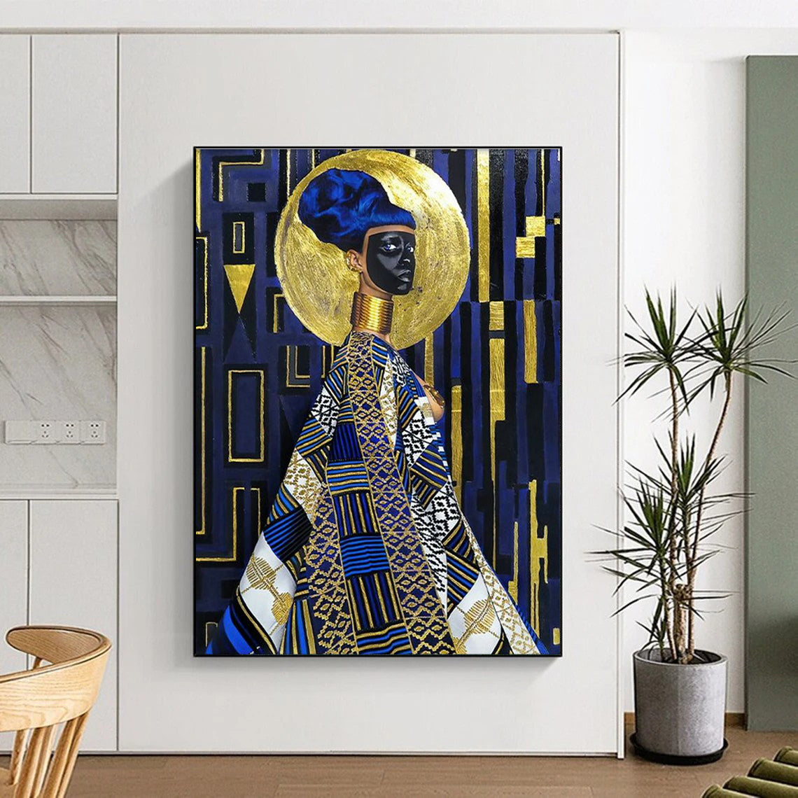 African - Inspired Figure Art for Cultural Center & Ethnic - Style Boutique DLZ2324