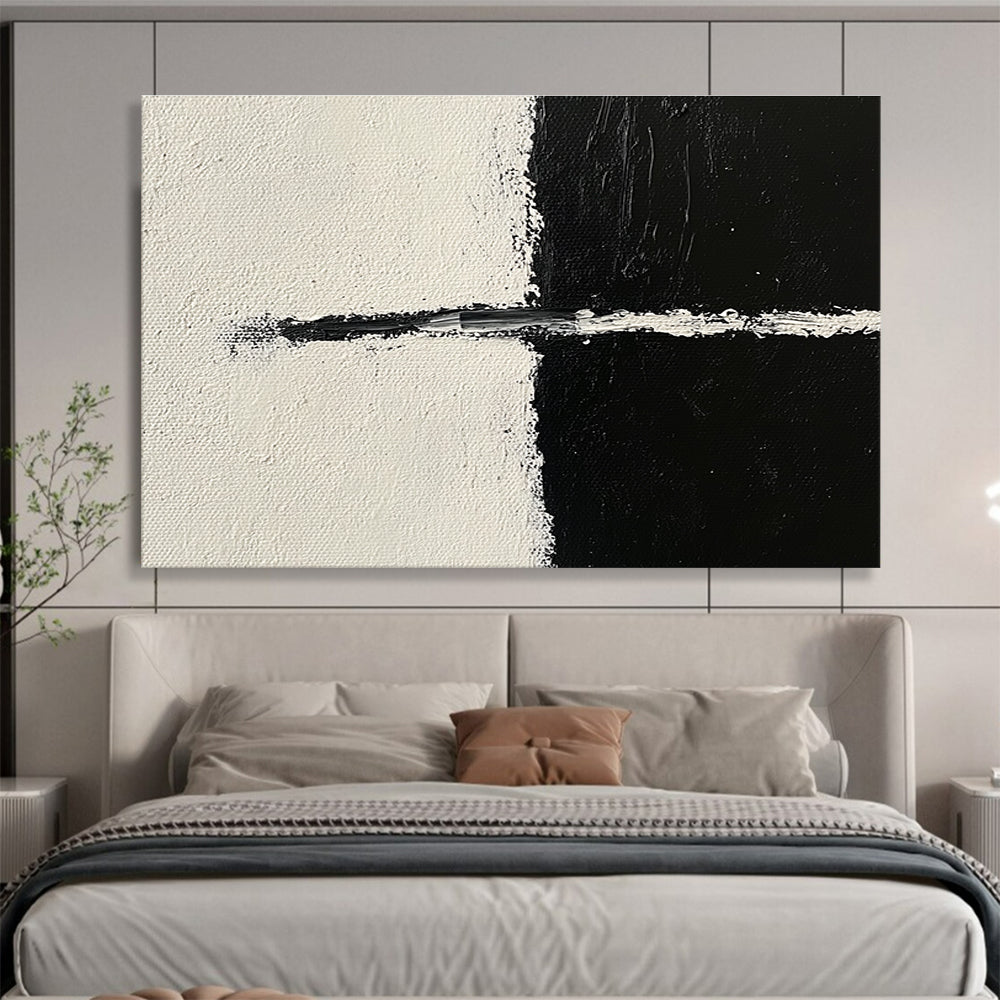 Minimalist Black & White Art for Contemporary Office & Scandinavian - Style Bedroom SC141