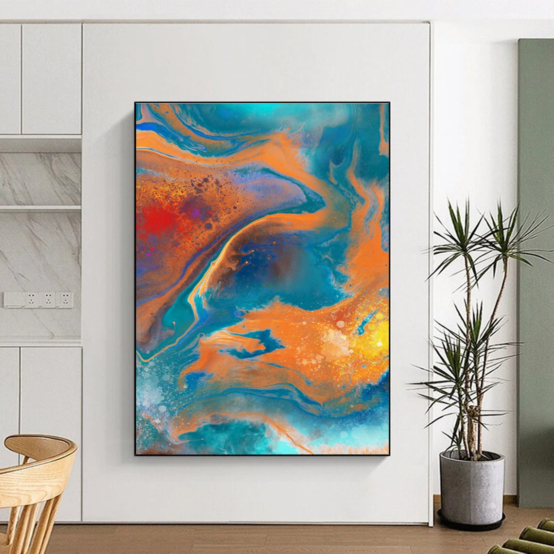 Fluid Color Abstract for Rooftop Art Gallery & Trendy Cocktail Bar DLZ0947