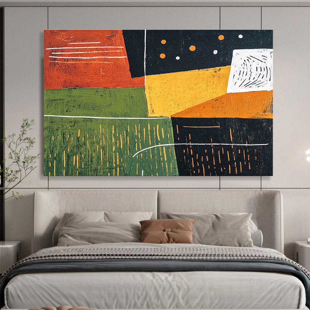 Geometric Landscape Art for Modern Farmhouse & Art - Themed Café SC520