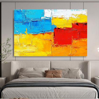 Color - Blocked Abstract Art for Contemporary Art Gallery & Vibrant Café SC261