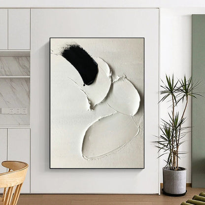 Black - White Textured Art for Monochrome Café & Modern Art Exhibition DLZ2365