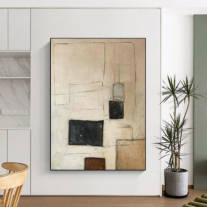 Minimalist Geometric Art for Scandinavian - Style Living Rooms DLZ0252