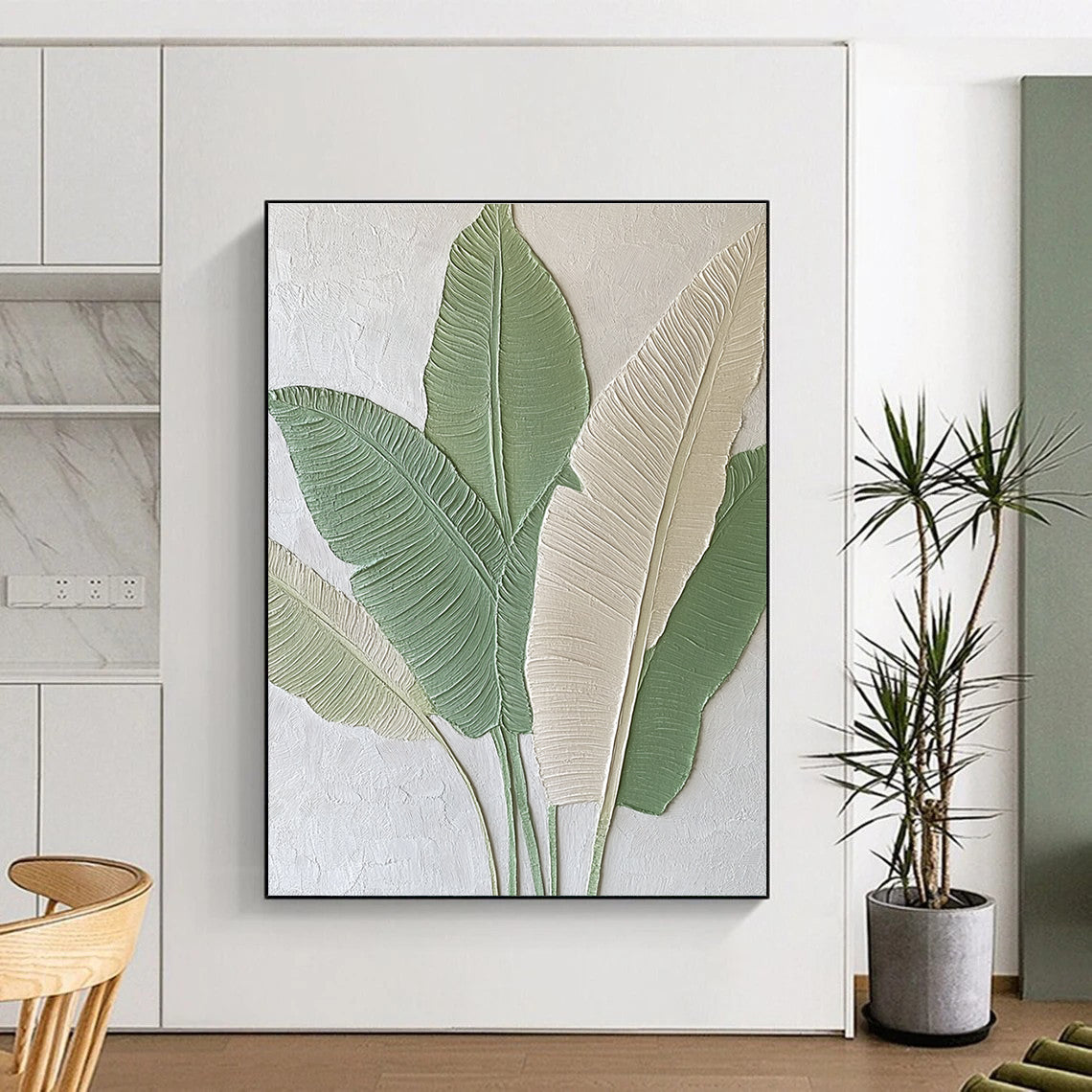 Tropical Relief Art for Beach House & Jungle - Themed Café STSC001