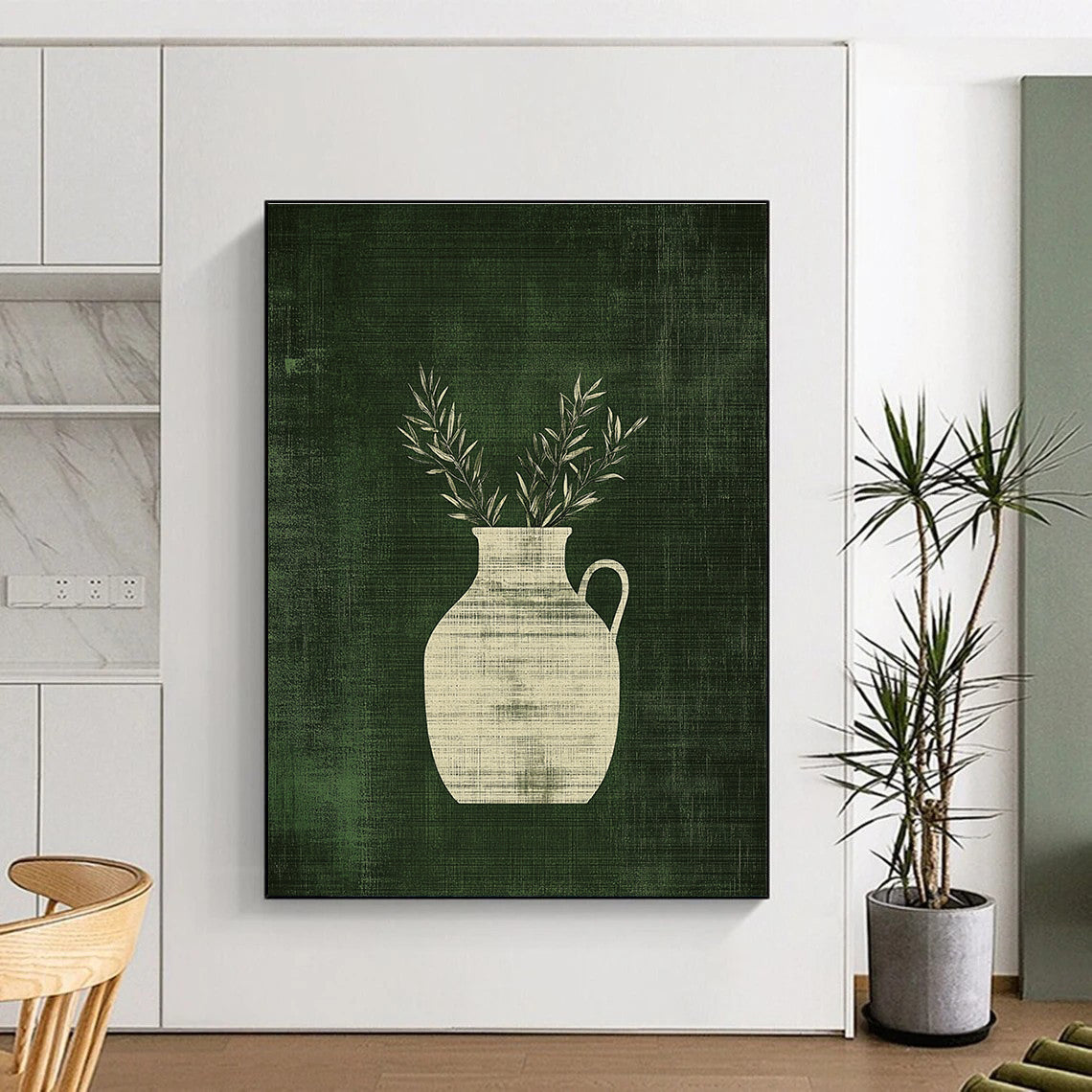 Vase with Branches Art for Rustic Home Kitchen & Botanical Café STSC1084