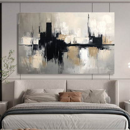 Abstract Cityscape Art for Urban Loft & Business Office SC017