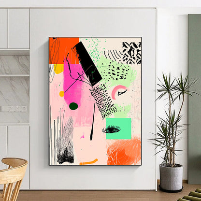 Abstract Face Collage for Bohemian - Style Beauty Salon & Artistic Fashion Boutique STSC982