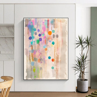 Colorful Dots and Splashes for Playful Children’s Room & Abstract Art Gallery STSC988