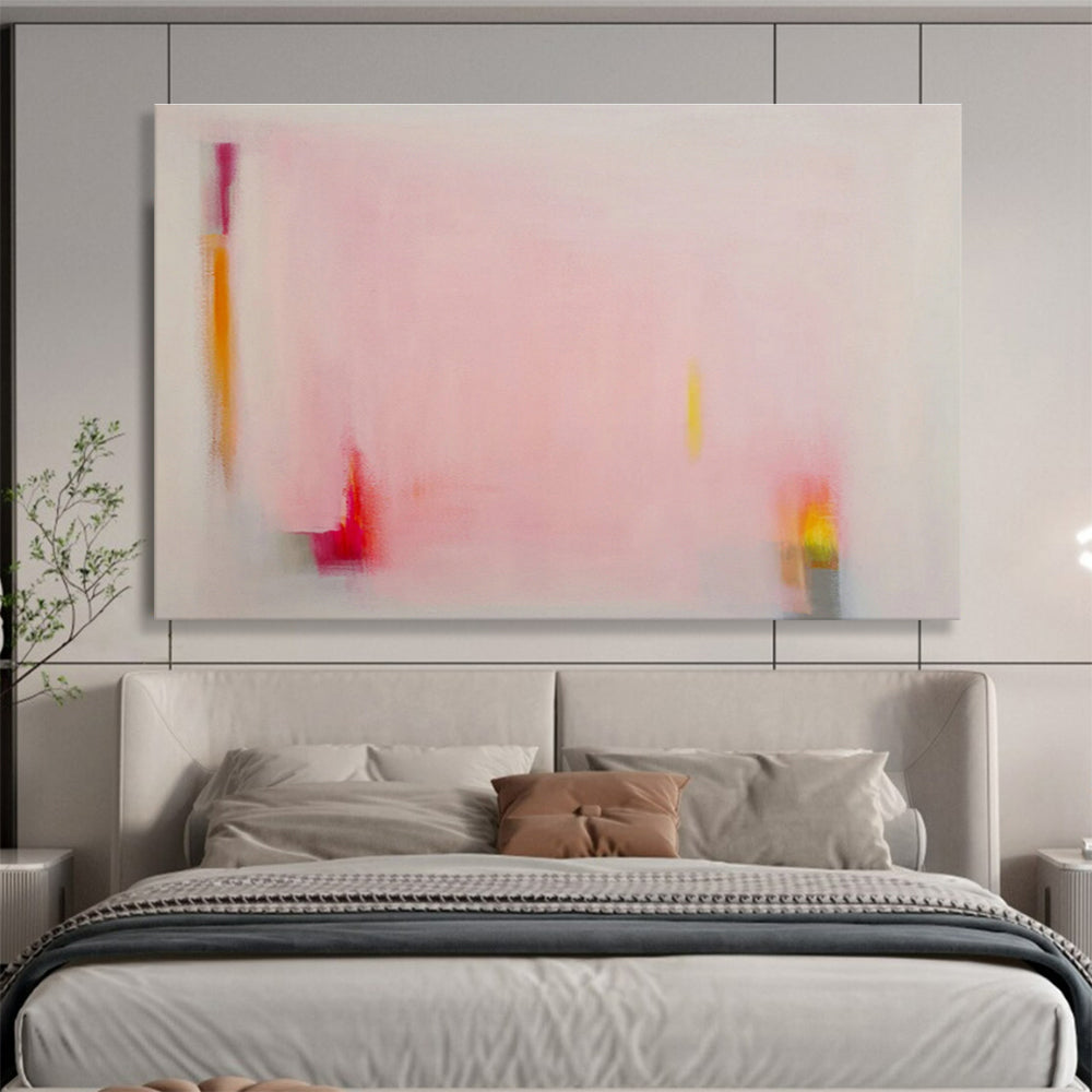 Light - Pink Minimalist Abstract Art for Delicate Guest Rooms DLZ2441
