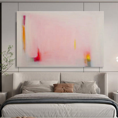 Light - Pink Minimalist Abstract Art for Delicate Guest Rooms DLZ2441