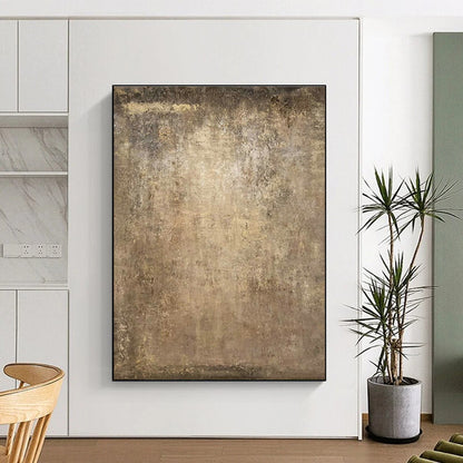 Brown - Tan Textured Abstract Art for Rustic Kitchen & Vintage Wine Bar DLZ1215