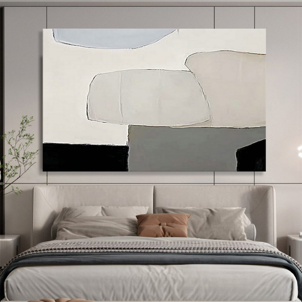 Simple Color - Block Abstract Art for Minimalist Dining Room DLZ2981