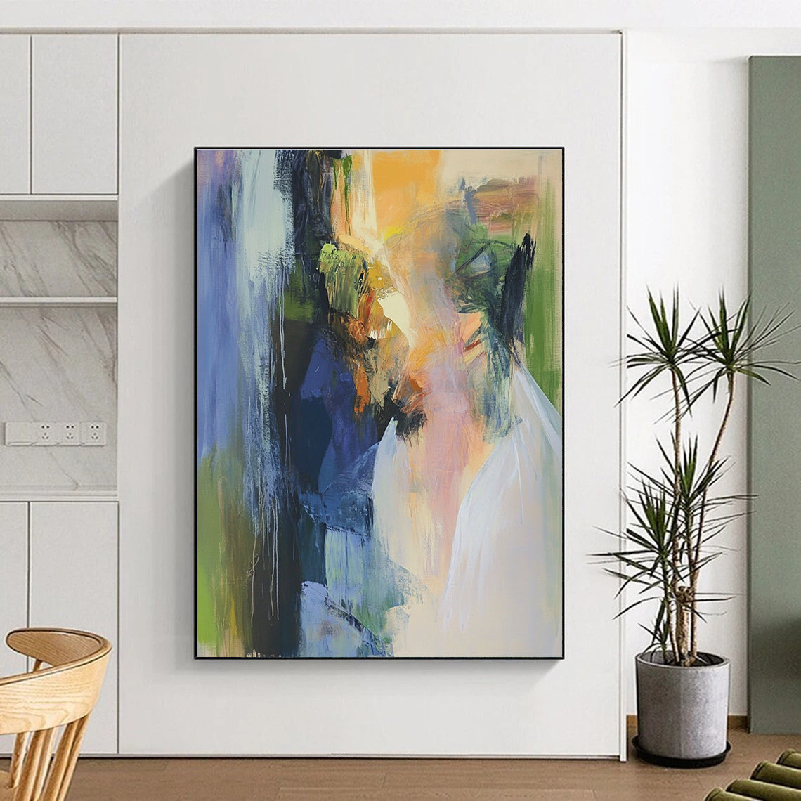 Abstract Double Portrait for Thought - Provoking Library & Contemporary Art Space STSC594
