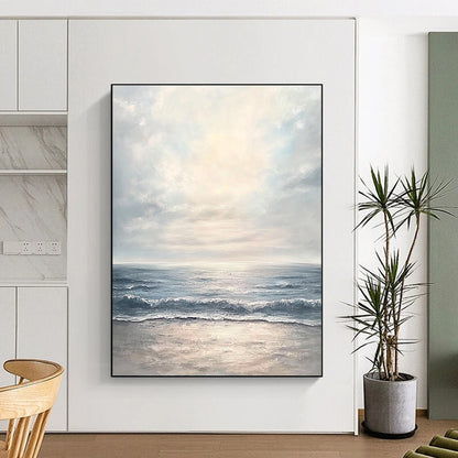 Calm Sea at Dawn for Minimalist Bedroom & Yoga Studio STSC1177