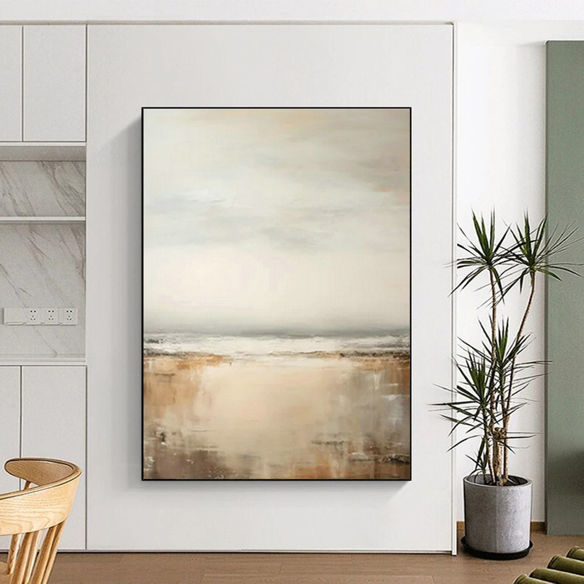 Beach - Inspired Abstract Art for Coastal Vacation Home & Relaxation Spa DLZ1727