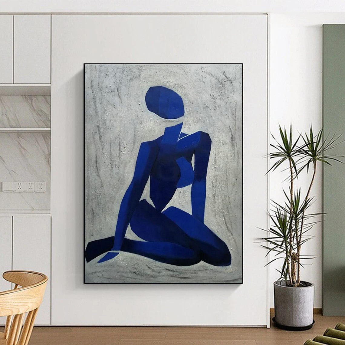 Custom Large Handmade Abstract Painting for Bedroom & Living Room DLZ2270