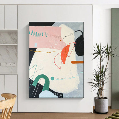 Pastel Geometric Abstract Art for Boho - Chic Home & Creative Studio DLZ1109
