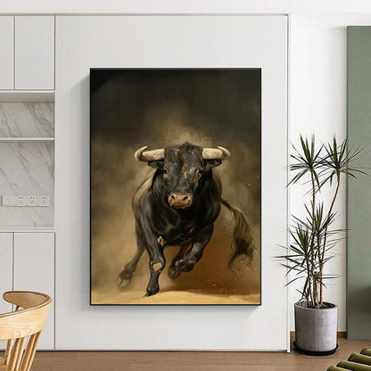 Charging Bull Art for Sports Bar & Rodeo - Themed Restaurant DLZ1416