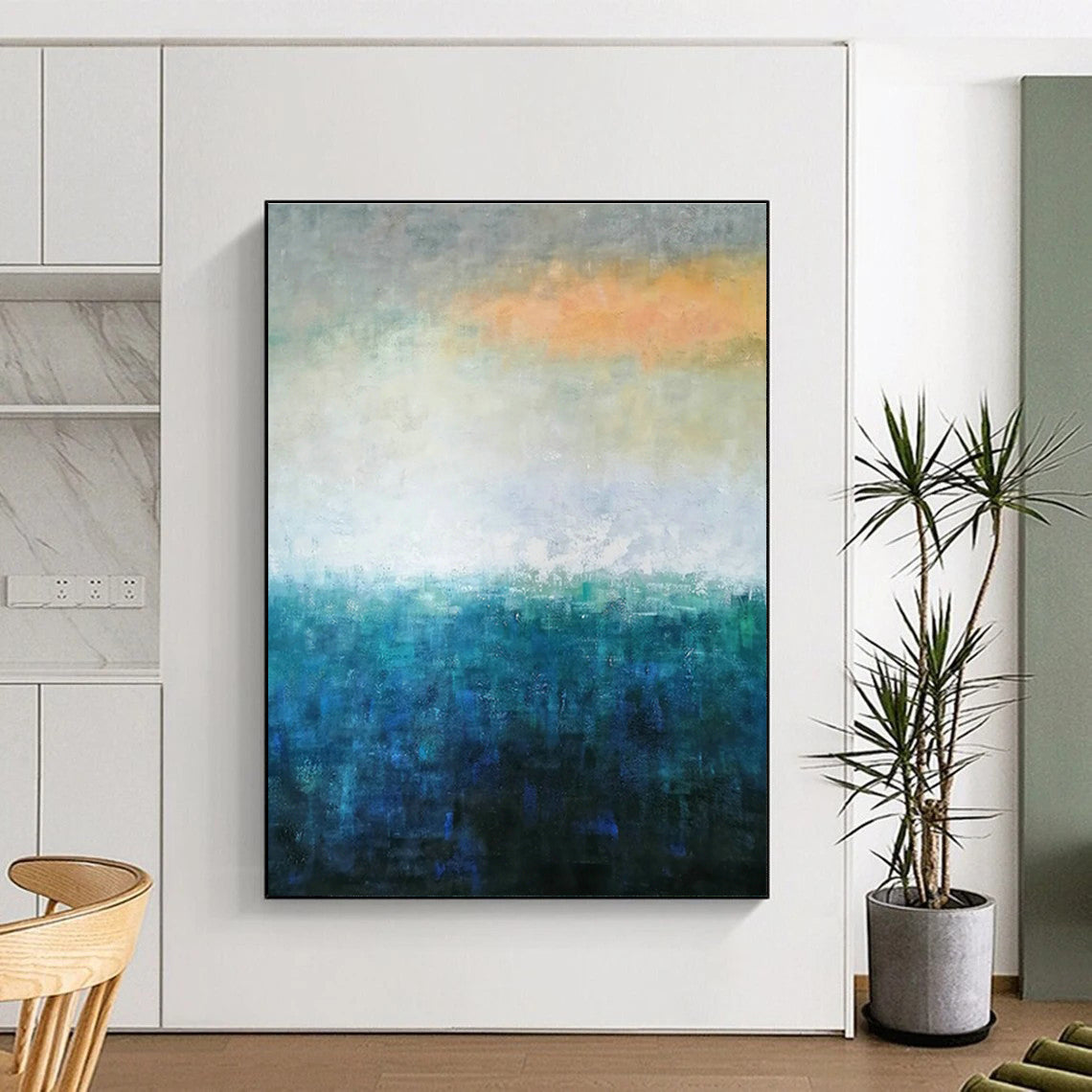 Gradient Color Abstract Art for Living Room & Sunroom DLZ0536