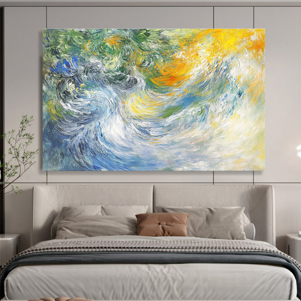 Colorful Ocean Waves Art for Surf Shop & Art - Lovers’ Café SC414