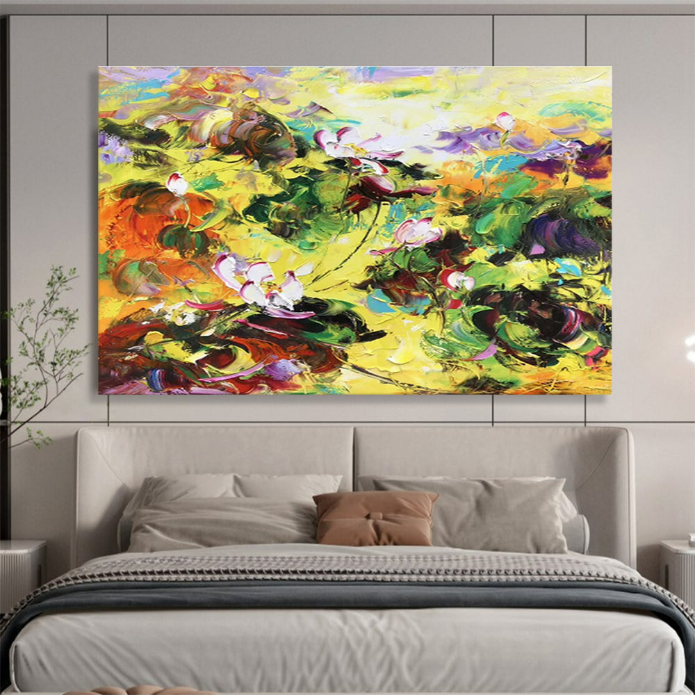 Clashing Color Lotuses Art for Avant - Garde Asian Gallery DLZ3019