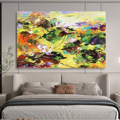 Clashing Color Lotuses Art for Avant - Garde Asian Gallery DLZ3019