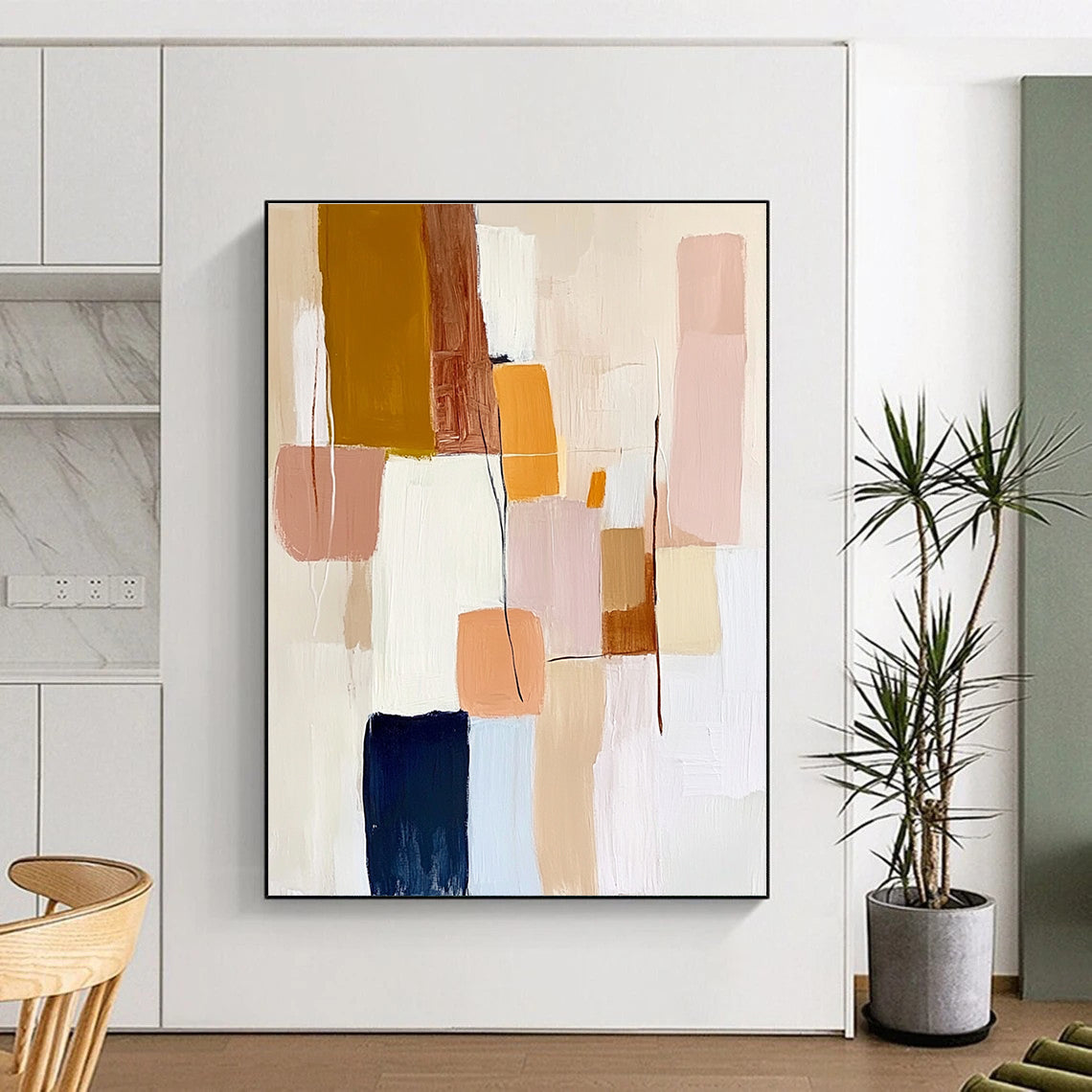 Pastel Color Block Abstract for Feminine - Inspired Boutique & Cozy Café STSC755