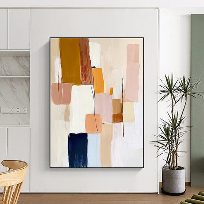 Pastel Color Block Abstract for Feminine - Inspired Boutique & Cozy Café STSC755