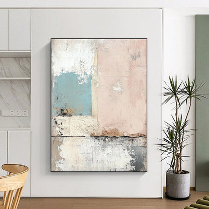Pastel Textured Wall Abstract for Bohemian Living Room & Feminine - Inspired Boutique STSC657