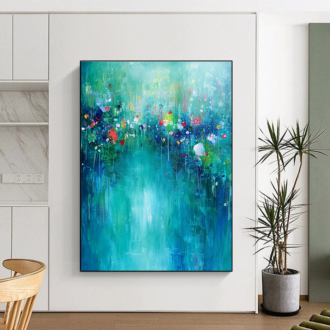 Dreamy Floral Riverbank for Romantic Garden Party Space & Feminine Home Office STSC274